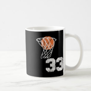 Vintage Sketll Jersey Number 33 Player Number  Coffee Mug