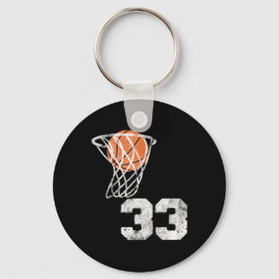 Vintage Sketll Jersey Number 33 Player Number Key Ring