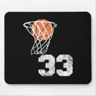 Vintage Sketll Jersey Number 33 Player Number Mouse Mat