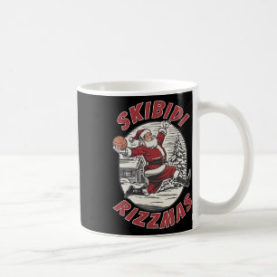 Vintage Sketll Skibidi Rizz Christmas Santa Dunk H Coffee Mug