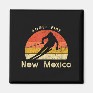 Vintage Ski Angel Fire New Mexico Mountain  Magnet
