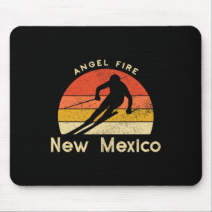 Vintage Ski Angel Fire New Mexico Mountain Mouse Mat