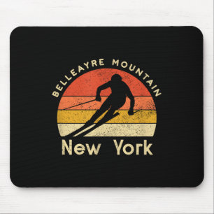 Vintage Ski Belleayre Mountain New York Mountain Mouse Mat