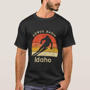 Vintage Ski Bogus Basin Idaho Mountain  T-Shirt