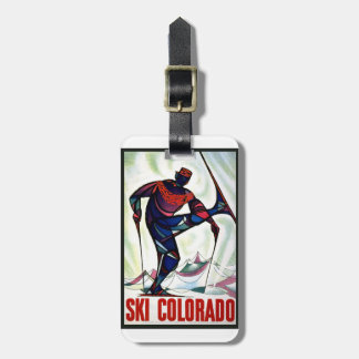 Vintage Ski Colorado Luggage Tag