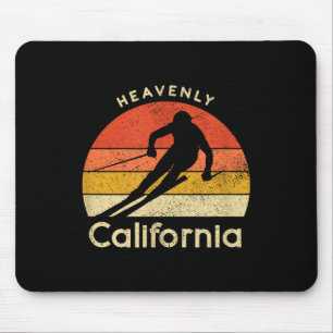 Vintage Ski Heavenly California Mountain Mouse Mat