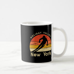 Vintage Ski Holiday Valley New York Mountain  Coffee Mug