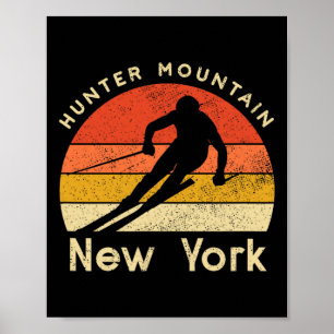 Vintage Ski Hunter Mountain New York Mountain  Poster