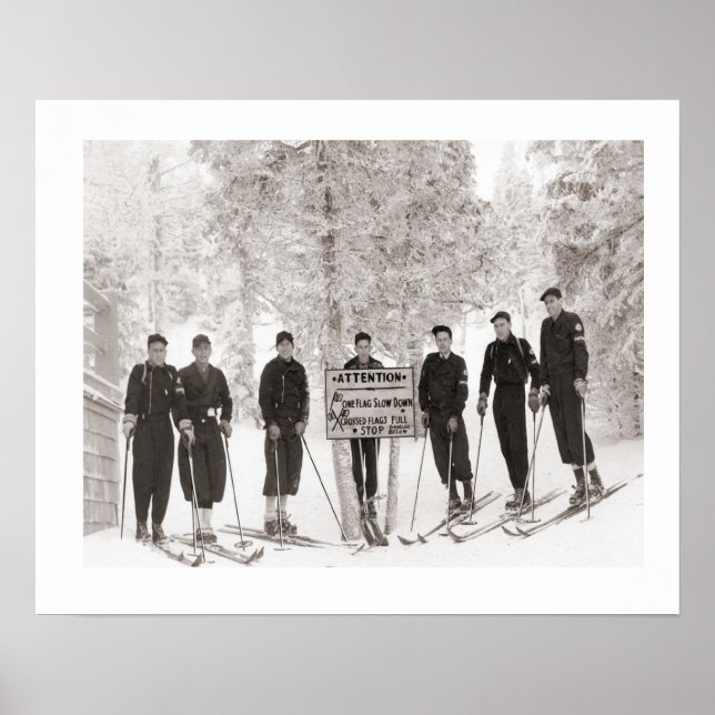 Vintage ski iamge, Group photo Poster (Front)