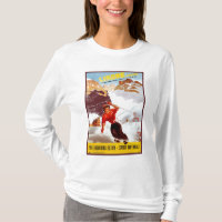 Vintage ski Limone Piemonte Italian travel poster