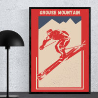 Vintage Ski Metro Vancouver Resort Grouse Mountain