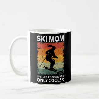 Vintage Ski Mom Like A Normal Mom Only Cooler  Coffee Mug