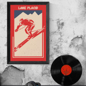 Vintage Ski New York State Resort Lake Placid Poster