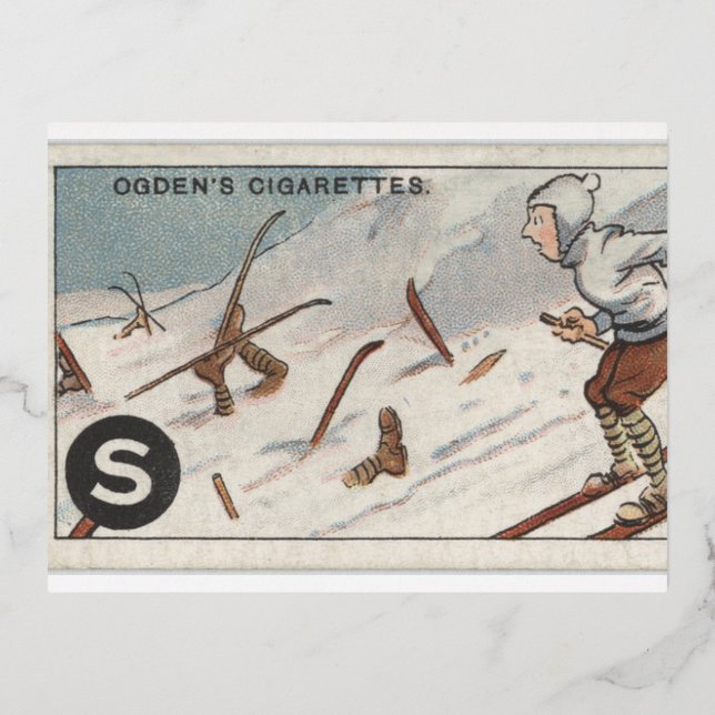 Vintage Ski Postcard (Front)