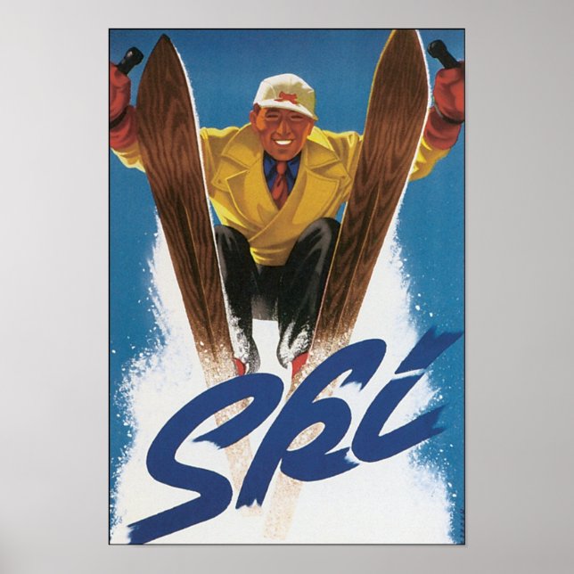 Vintage Ski Poster (Front)