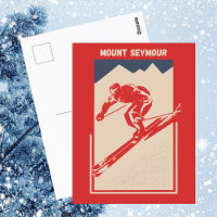 Vintage Ski Poster Canada Resort Mount Seymour