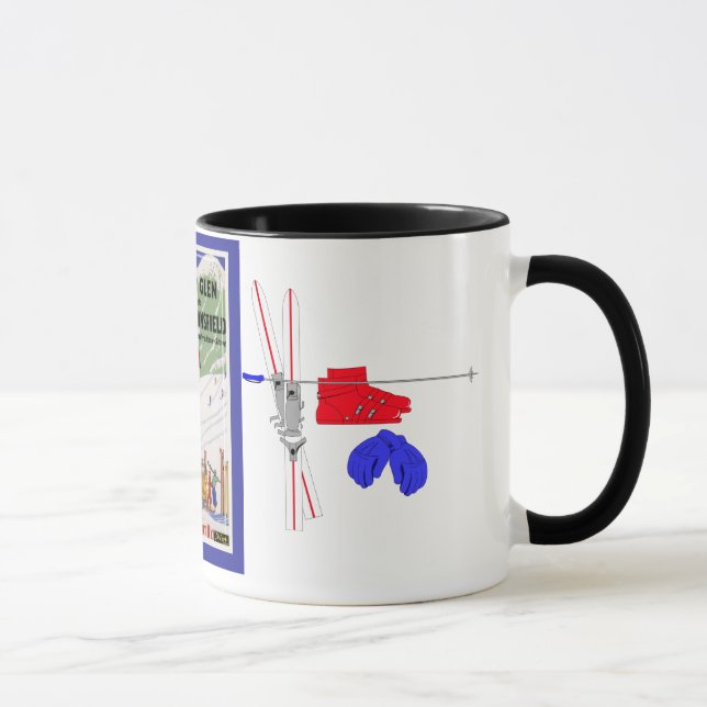 Vintage Ski Poster, Mad River Glen Mug (Right)