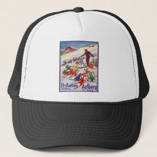 Vintage ski poster, St Anton, Arlberg, Tirol Trucker Hat