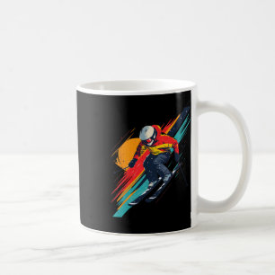 Vintage Ski Racer Design - Retro Coffee Mug