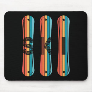 Vintage Ski Shirt For Men Women 80s 90s Snowboardi Mouse Mat