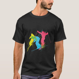 Vintage Ski Skiing Gifts For Men, Women, Kids  T-Shirt