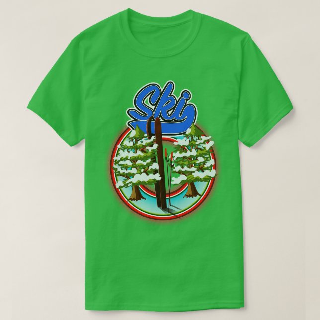Vintage ski T-Shirt (Design Front)