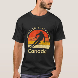 Vintage ski whistler blackcomb canada mountain T-Shirt