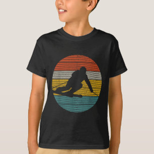 Vintage Ski Winter Sports Racing Downhill Skier Gi T-Shirt