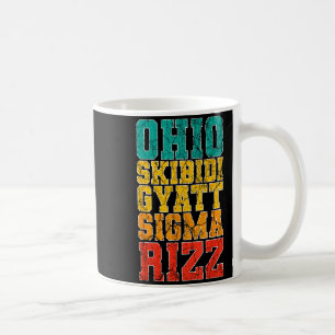 Vintage Skibidi Rizz Ohio Sigma Funny Rizzler Graf Coffee Mug