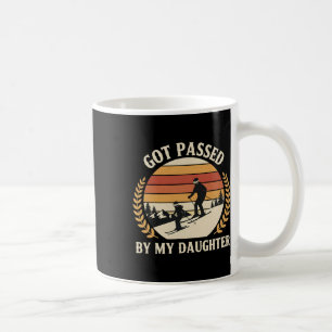 Vintage Skiing Family Got Ped By My Daughter Retro Coffee Mug