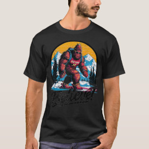 Vintage Skiing Funny Ski for Winter Skiers  1  T-Shirt
