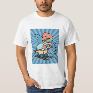 Vintage Skiing skiing lover skiing funny ski T-Shirt