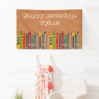 Vintage Skis Illustrations Custom Message