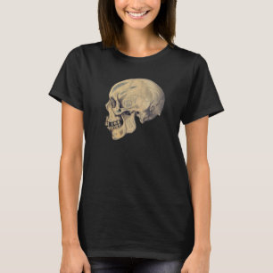 Vintage Skull Anatomy Illustration T-Shirt