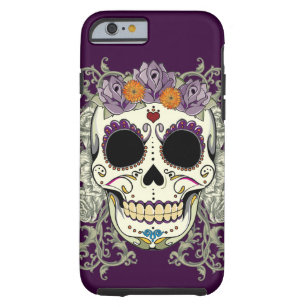 Vintage Skull and Flowers iPhone 6 case