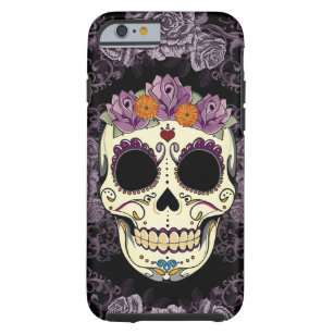 Vintage Skull and Roses iPhone 6 Tough Tough iPhone 6 Case