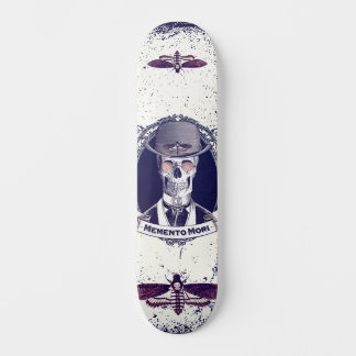 Vintage Skull Art Memento Mori skateboard