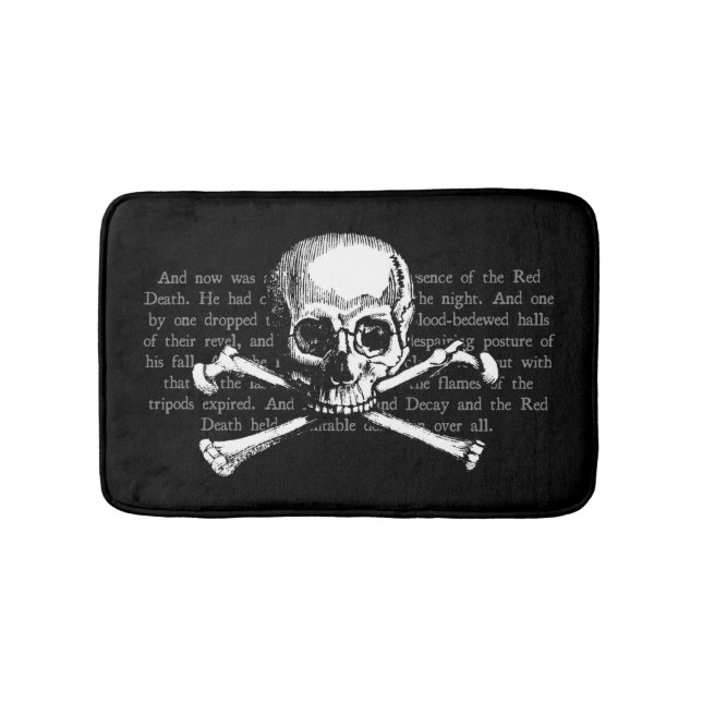 Vintage Skull Bath Mat (Front)