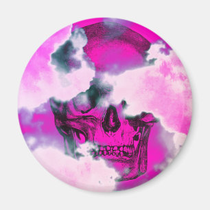 Vintage Skull Clouds Magnet