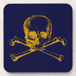 Vintage Skull & Crossbones Coaster