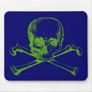 Vintage Skull & Crossbones Mouse Mat