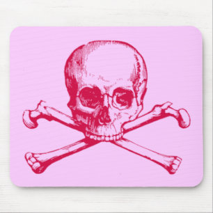 Vintage Skull & Crossbones Mouse Mat