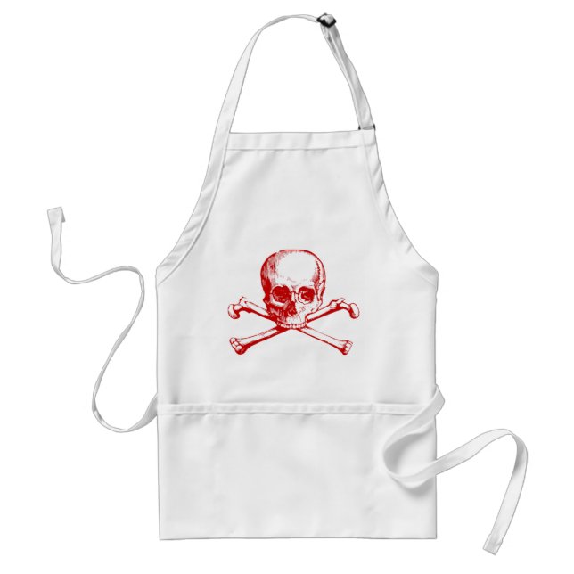 Vintage Skull & Crossbones Standard Apron (Front)