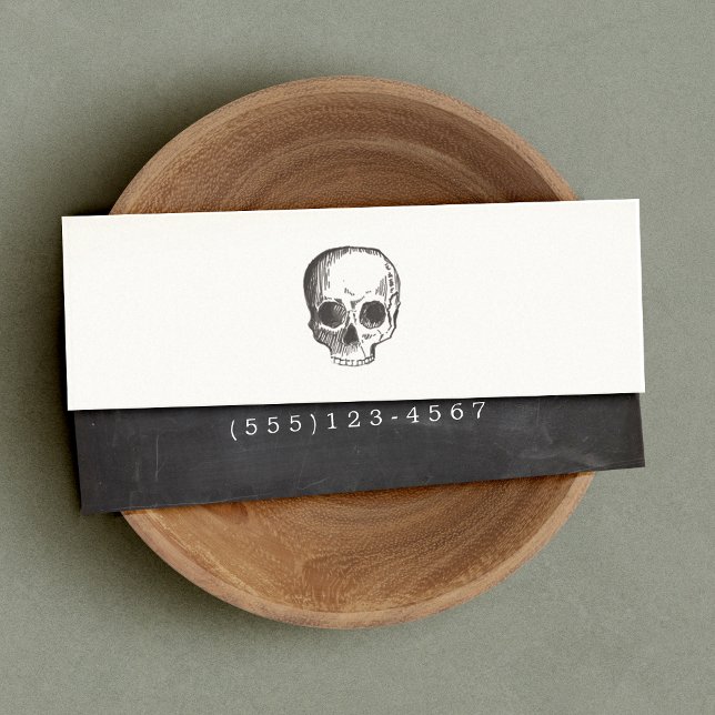 Vintage Skull Etching Calling Card (Creator Uploaded)