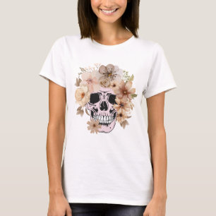 Vintage Skull & Flowers Women’s T-Shirt 