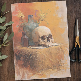 Vintage Skull Halloween Tissue Paper