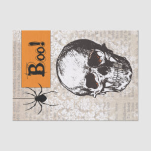Vintage Skull Halloween Tissue Paper