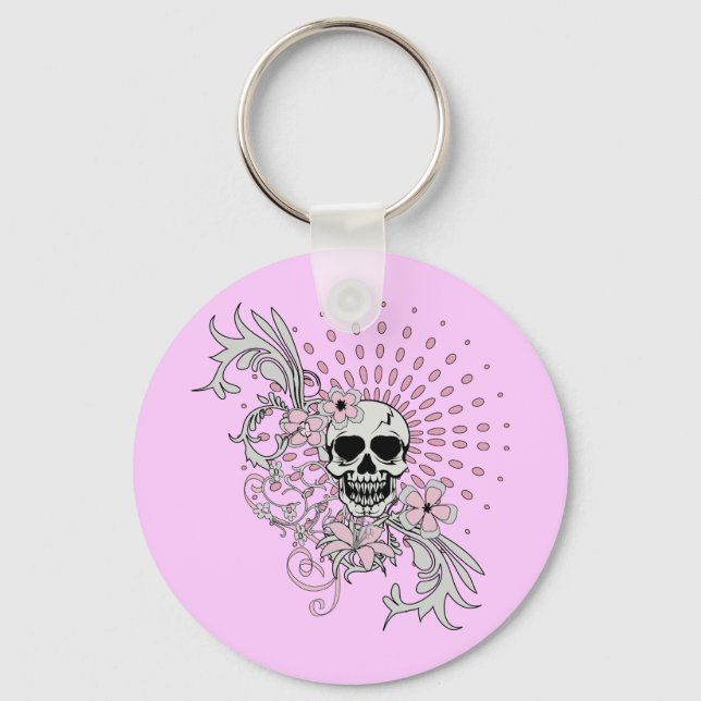 Vintage Skull Key Ring (Front)