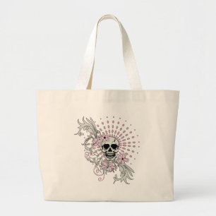 Vintage Skull Large Tote Bag