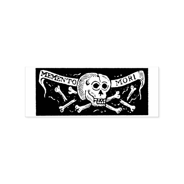 Vintage Skull Memento Mori Stamp (Imprint)